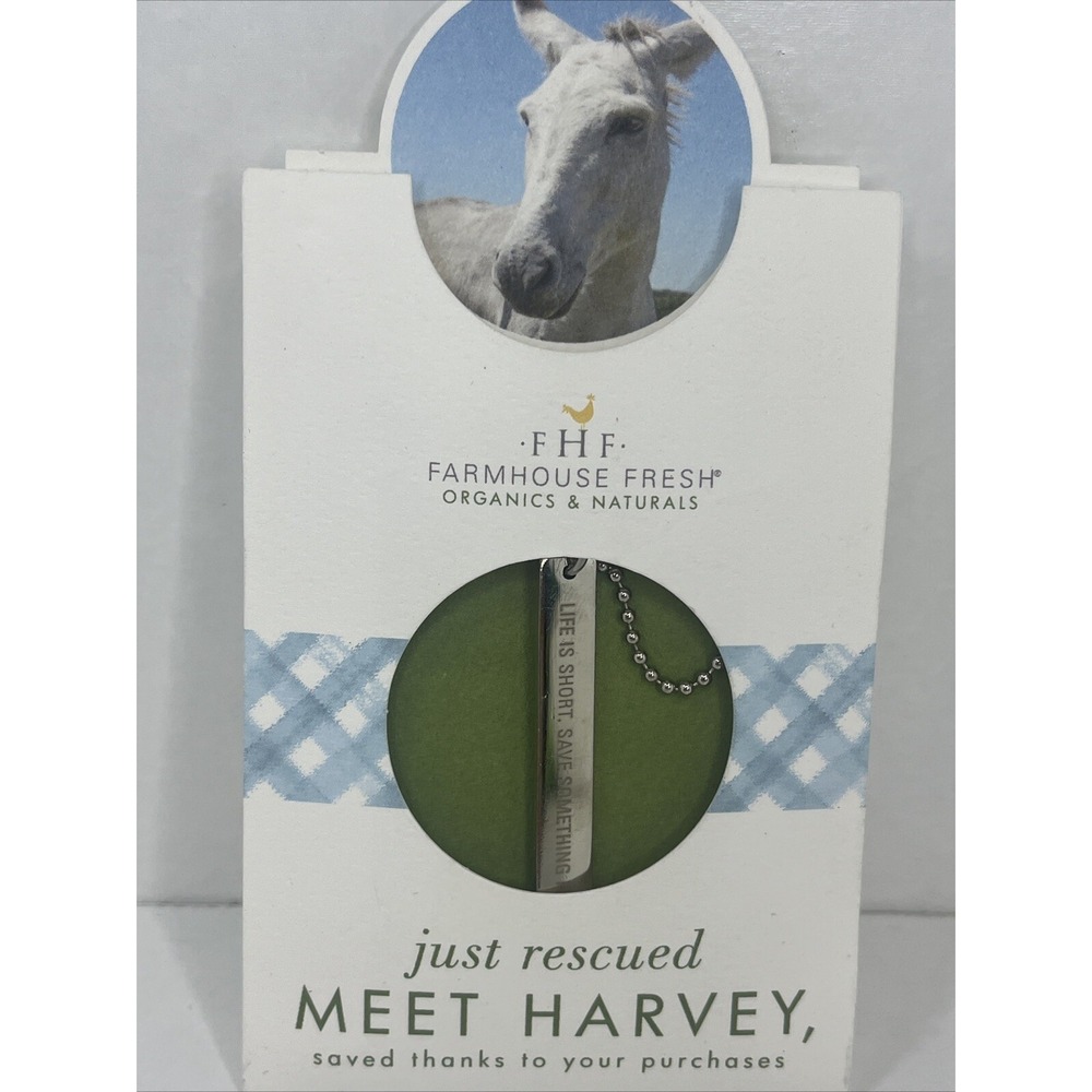 "Life is Short Save Something Fury"‎ Farmhouse Fresh 2022 Silver Necklace